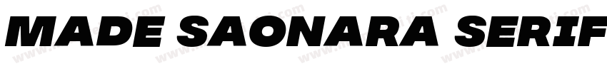 made saonara serif字体转换